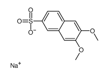 6,7-二甲氧基萘-2-磺酸钠结构式