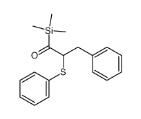 1-trimethylsilyl-3-phenyl-2-phenylsulphenylpropan-1-one结构式
