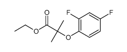 ethyl 2-(2,4-difluorophenoxy)-2-methylpropanoate结构式