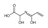 2-羟基-2-[(1-氧代-2-丙烯基)氨基]乙酸结构式