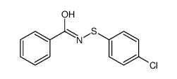 N-(4-chlorophenyl)sulfanylbenzamide结构式