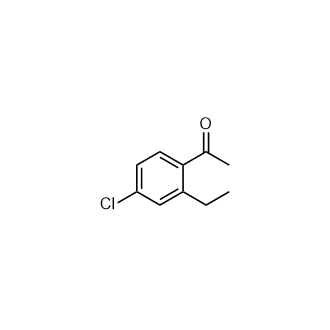 1-(4-氯-2-乙基苯基)乙酮结构式