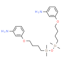 3,3'-[(1,1,3,3-Tetramethyl-1,3-propanedisiloxanediyl)bis(4,1-butanediyloxy)]bis(benzenamine) Structure