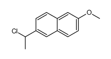 2-(1-chloroethyl)-6-methoxynaphthalene结构式