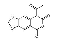 8-acetyl-8H-[1,3]dioxolo[4,5-g]isochromene-5,7-dione Structure