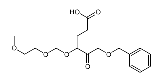 4-(2-methoxyethoxymethoxy)-5-oxo-6-phenylmethoxyhexanoic acid结构式