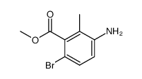 3-氨基-6-溴-2-甲基苯甲酸甲酯结构式