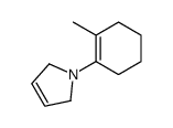 1H-Pyrrole,2,5-dihydro-1-(2-methyl-1-cyclohexen-1-yl)-(9CI) Structure