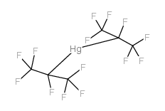 bis(1,1,1,2,3,3,3-heptafluoropropan-2-yl)mercury结构式