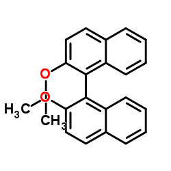 (S)-2,2’-二甲氧基-1,1’-联萘结构式