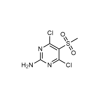4,6-Dichloro-5-methylsulfonyl-pyrimidin-2-amine Structure