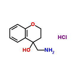 4-(氨基甲基)苯并二氢吡喃-4-酮盐酸盐结构式