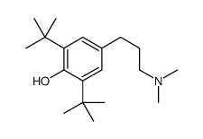 2,6-ditert-butyl-4-[3-(dimethylamino)propyl]phenol结构式