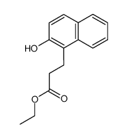 ethyl 3-(2-hydroxynaphthalen-1-yl)propanoate结构式