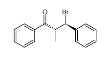 (R,R/S,S)-3-Brom-2-methyl-1,3-diphenyl-1-propanon Structure