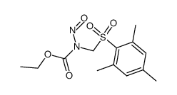 ethyl N-(2-mesitylenesulfonylmethyl)-N-nitrosocarbamate结构式