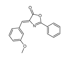 4-[(3-methoxyphenyl)methylidene]-2-phenyl-1,3-oxazol-5-one Structure