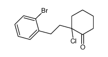 2-[2-(2-bromophenyl)ethyl]-2-chlorocyclohexan-1-one结构式