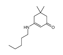 5,5-Dimethyl-3-(pentylamino)cyclohex-2-enone结构式