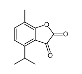 4-isopropyl-7-methylbenzofuran-2,3-dione Structure
