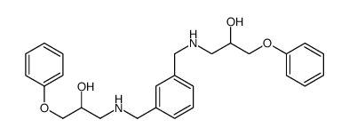 1,1'-[m-phenylenebis(methyleneimino)]bis[3-phenoxypropan-2-ol] Structure