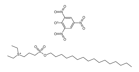 S,S-diethyl-S-3-((hexadecyloxy)sulfonyl)propylsulfonium picrate结构式