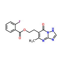 2-(5-Methyl-7-oxo-1,7-dihydro[1,2,4]triazolo[1,5-a]pyrimidin-6-yl)ethyl 2-fluorobenzoate Structure