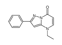 4-ethyl-4,7-dihydro-2-phenylpyrazolo(1,5-a)pyrimidin-7-one结构式