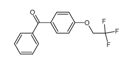 (2,2,2-trifluoroethoxy)-p-benzophenone结构式