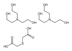 2-(carboxylatomethylsulfanyl)acetate,tris(2-hydroxyethyl)azanium结构式