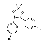 (4S,5S)-4,5-bis(4-bromophenyl)-2,2-dimethyl-1,3-dioxolane结构式