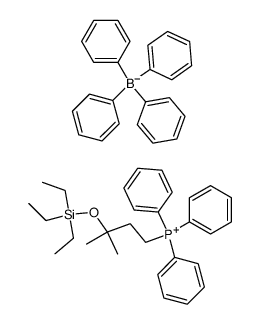 (3-methyl-3-((triethylsilyl)oxy)butyl)triphenylphosphonium tetraphenylborate结构式