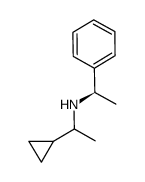1-cyclopropyl-N-((R)-1-phenylethyl)ethan-1-amine结构式