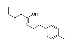 2-iodo-N-[2-(4-methylphenyl)ethyl]pentanamide结构式