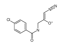 3-[(4-chlorobenzoyl)amino]-1-diazonioprop-1-en-2-olate结构式