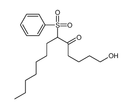 6-(benzenesulfonyl)-1-hydroxytridecan-5-one结构式