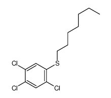 1,2,4-trichloro-5-heptylsulfanylbenzene结构式