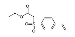 ethyl 2-(4-ethenylphenyl)sulfonylacetate Structure