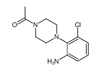 1-[4-(2-氨基-6-氯苯基)-1-哌嗪]乙酮结构式