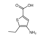 4-amino-5-ethylthiophene-2-carboxylic acid结构式