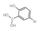 5-溴-2-羟基苯基硼酸结构式