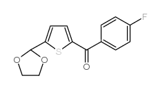 5-(1,3-DIOXOLAN-2-YL)-2-(4-FLUOROBENZOYL)THIOPHENE Structure