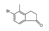 5-溴-4-甲基-2,3-二氢-1H-茚-1-酮结构式