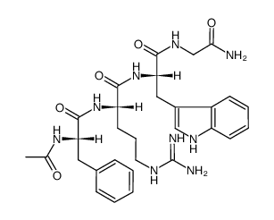 Ac-Phe-Arg-Trp-Gly-NH2结构式