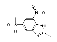 2-methyl-6-methylsulfonyl-4-nitro-1H-benzimidazole Structure