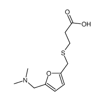 3-[[5-[(dimethylamino)methyl]furan-2-yl]methylsulfanyl]propanoic acid结构式