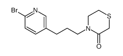 4-[3-(6-bromopyridin-3-yl)propyl]thiomorpholin-3-one Structure
