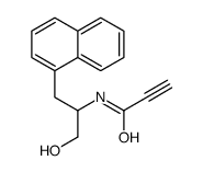 N-(1-hydroxy-3-naphthalen-1-ylpropan-2-yl)prop-2-ynamide结构式