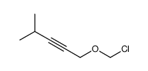 1-(chloromethoxy)-4-methylpent-2-yne Structure