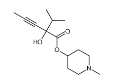(1-methylpiperidin-4-yl) 2-hydroxy-2-propan-2-ylpent-3-ynoate Structure